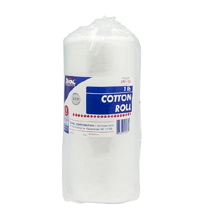 Cotton Roll 1 lb Bulk Rolled Cotton Dukal™ Cotton 1-Ply 12 Inch Width Roll Shape NonSterile by Dukal Corporation  ID CR1-12